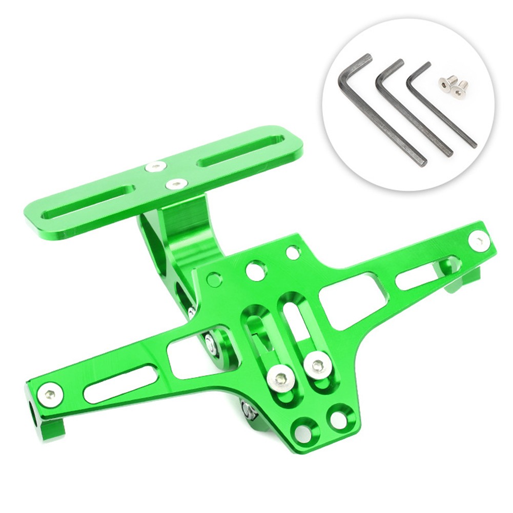 Motorcycle Adjustable License Plate Number Frame Mount Holder Bracket